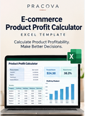 E-commerce Product Profit Calculator— Excel Template