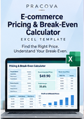 E-commerce Pricing & Break-Even Calculator — Excel Template