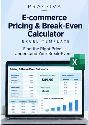 E-commerce Pricing & Break-Even Calculator — Excel Template