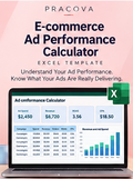 E-commerce Ad Performance Calculator — Excel Template