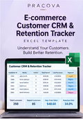 E-commerce Customer CRM & Retention Tracker — Excel Template